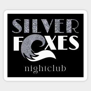 Silver Foxes Logo - White Letters (from Accidental Lovers Series) Magnet